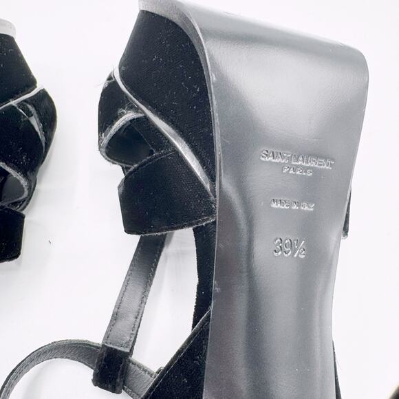 YSL Yves Saint Laurent Velvet Tribute Heels - Picture 14 of 15